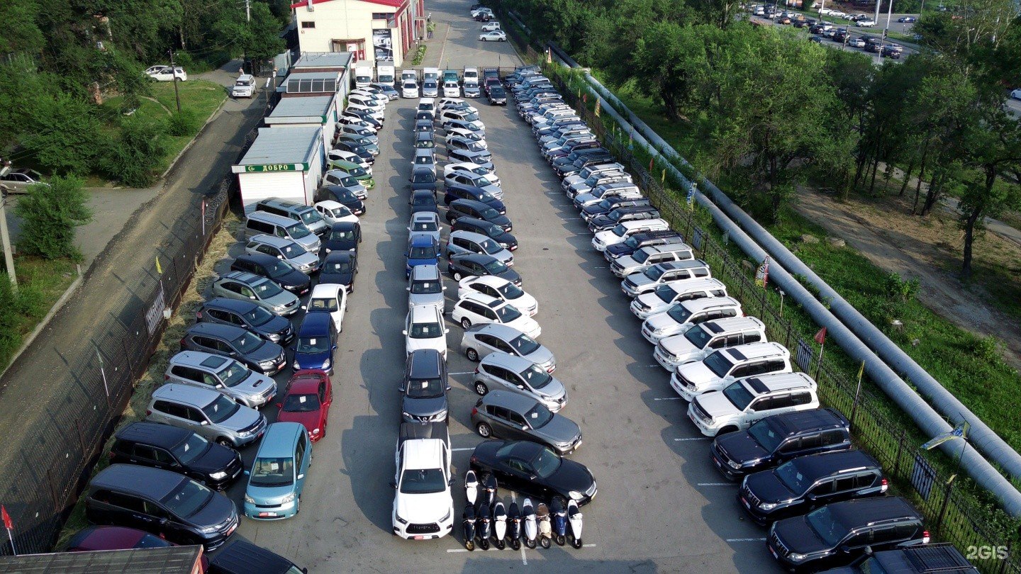 Площадка Amur Motors на ул. Юности, 2/1 — вид с высоты